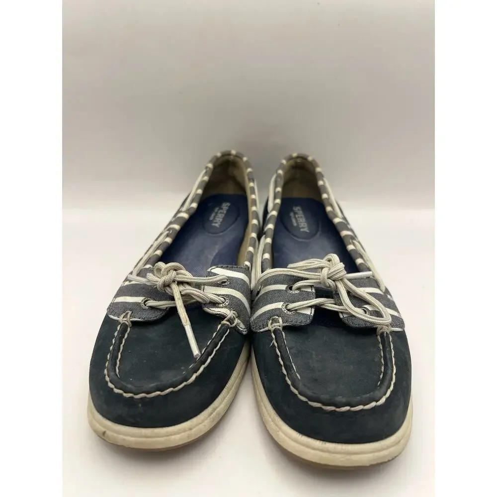 Sperry Angelfish Blue Boat Shoes Women Size 7.5